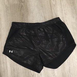 Small black and silver Under Armour shorts